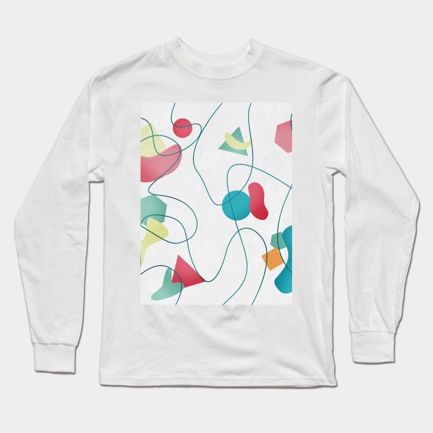 Geometric Miró Pattern Long Sleeve T-Shirt by Tobe_Fonseca